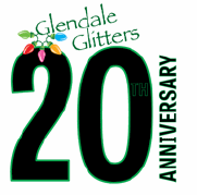 Glendale Glitters 20th Anniversary Logo